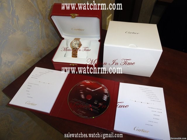 replica Cartier BALLON BLEU MEDIUM SIZE ROSE GOLD ON BRACELET WATCHES 1 