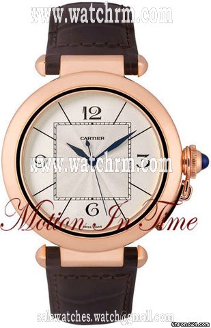 Cartier PASHA 42mm ROSE GOLD AUTOMATIC w/ SKELETON BACK ~ NEW 2011