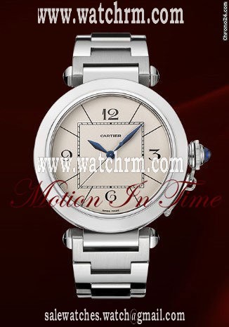 Cartier PASHA 42mm STAINLESS STEEL w/ Jaeger le-Coultre MOVEMENT NEW