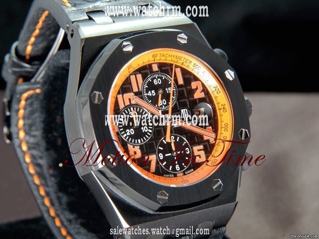 replica Audemars Piguet "LAVA" HOURGLASS ROYAL OAK OFFSHORE BLACK PVD RARE 99 PIECES WATCHES 1 