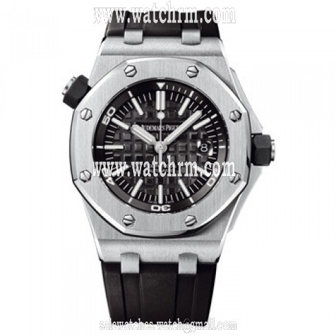 Audemars Piguet Royal Oak Offshore Diver Black Dial Automatic Men's Watch 15703ST.OO.A002CA.01