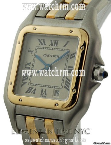 Cartier Panthere Gold/Steel 27mm Large Date W25028B6