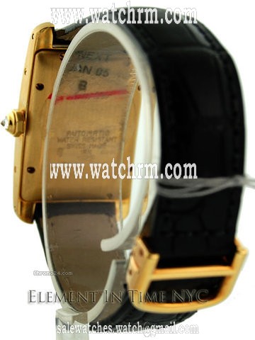 replica Cartier Tank Americaine Yellow Gold 2 Row Factory Diamonds WATCHES 1 