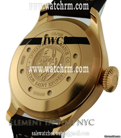 replica IWC Big Pilot Saint Exupery Rose Gold LTD 500 Pieces WATCHES 1 