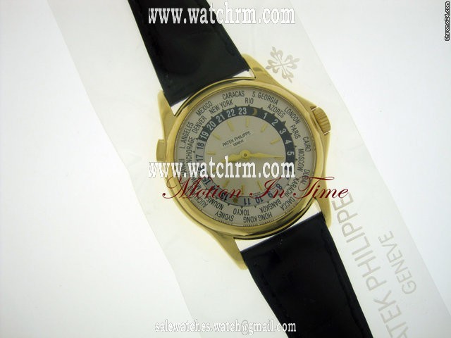 replica Patek Philippe 5110J WORLD TIME YELLOW GOLD FACTORY SEALED WATCHES 1 