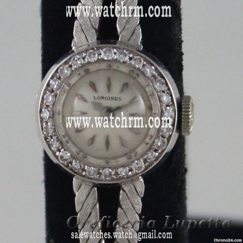 Longines oro bianco e brillanti