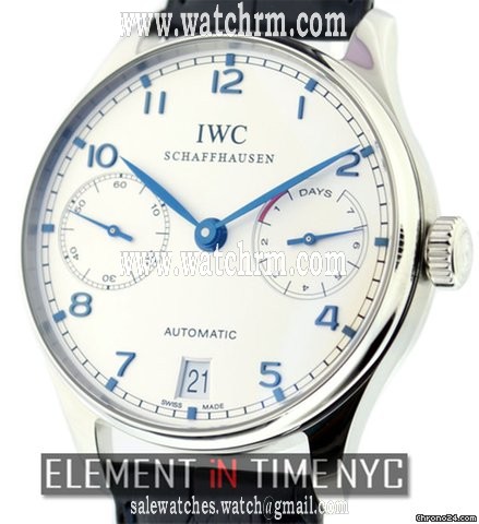 IWC Portuguese 7 Day Power Reserve IW5001-07 NIB