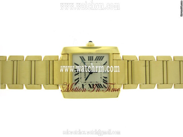 Cartier TANK FRANCAISE MEN'S YELLOW GOLD AUTOMATIC