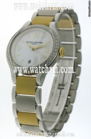 Baume & Mercier Ilea gold Stainless steel Ladies Watch mit diamanten diamond