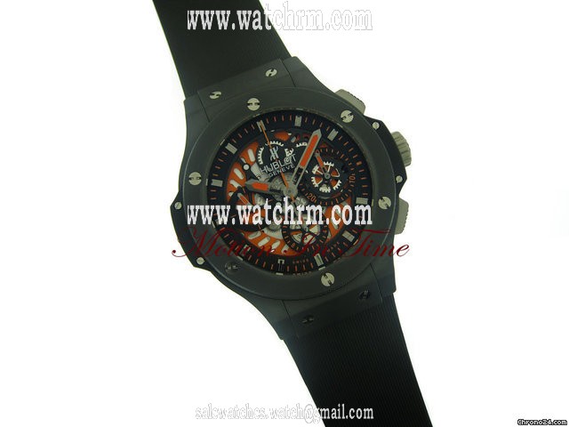replica Hublot BIG BANG "AERO BANG" ALL BLACK "ORANGE" LIMITED 500 PIECES WATCHES 1 