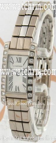 Cartier 2544 Ladies' Small Tank Americaine, White Gold & Diamonds