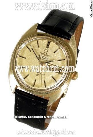 Omega Constellation Automatik Chronometer Tag/Datum mit Goldhaube (gebraucht)