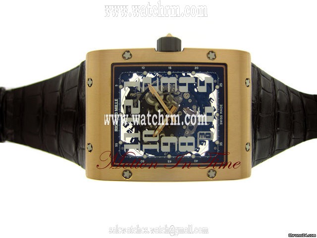 Richard Mille RM-16 ROSE GOLD AUTOMATIC ULTRA FLAT ON CROCODILE STRAP NEW