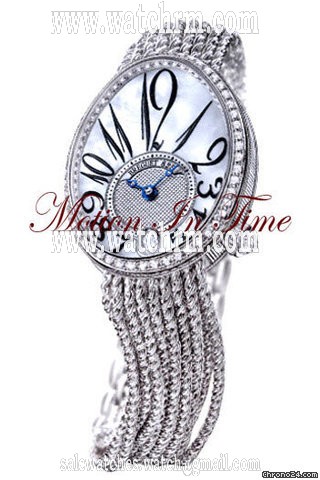 Breguet REINE de NAPLES WHITE GOLD DIAMONDS ON BRACELET NEW