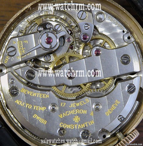 replica Vacheron Constantin 18K RG GENTS W/FLARED LUG WATCHES 1 