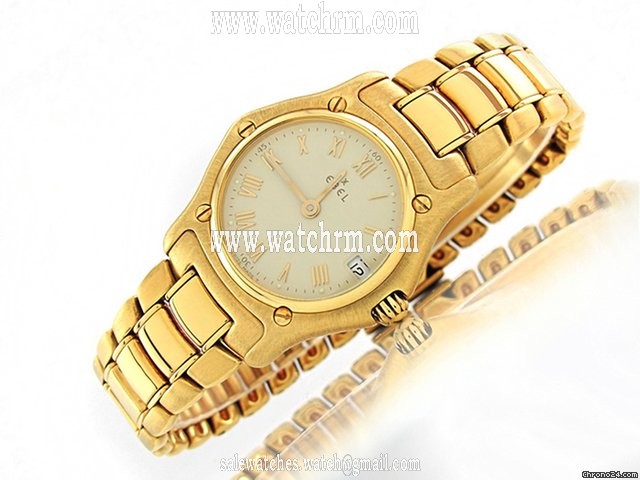 Ebel "1911 888901" 26 mm 750/- Gelbgold Quarz