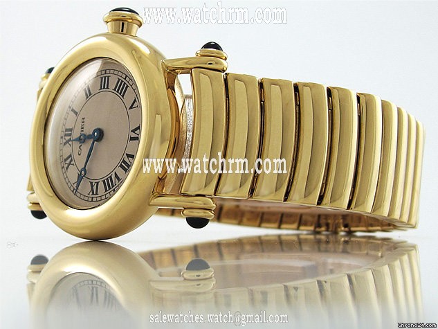 replica Cartier Damen "DIABOLO" 750/- Gelbgold Quarz WATCHES 1 