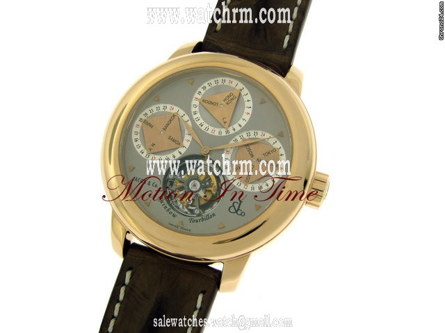 replica Jacob & Co. "RAINBOW TOURBILLON" 24-TIMEZONE ROSE GOLD LIMITED18 PIECES WATCHES 1 