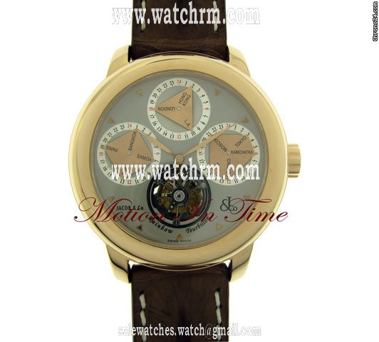 Jacob & Co. "RAINBOW TOURBILLON" 24-TIMEZONE ROSE GOLD LIMITED18 PIECES