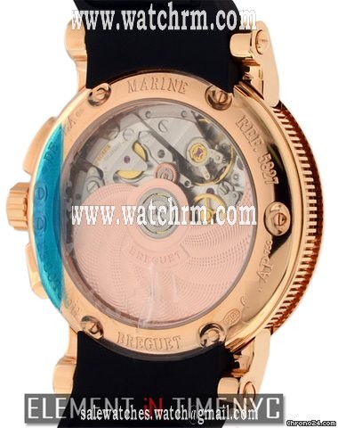 replica Breguet Marine Chronograph Rose Gold/Rubber 5827 WATCHES 1 