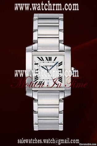 Cartier TANK FRANCAISE MEN'S STAINLESS STEEL AUTOMATIC  - NEW 2011