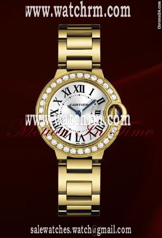 Cartier BALLON BLEU LADIES' YELLOW GOLD DIAMOND - NEW 2011