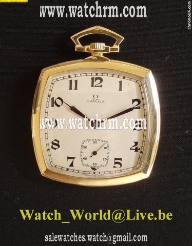Omega RARE Art deco solid 18k gold ( Year : 1924 )