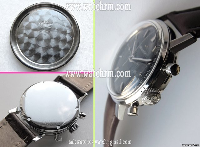 replica Zenith cal.146D Vintage 1966 Chronograph. Black Dial WATCHES 1 