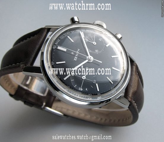 Zenith cal.146D Vintage 1966 Chronograph. Black Dial