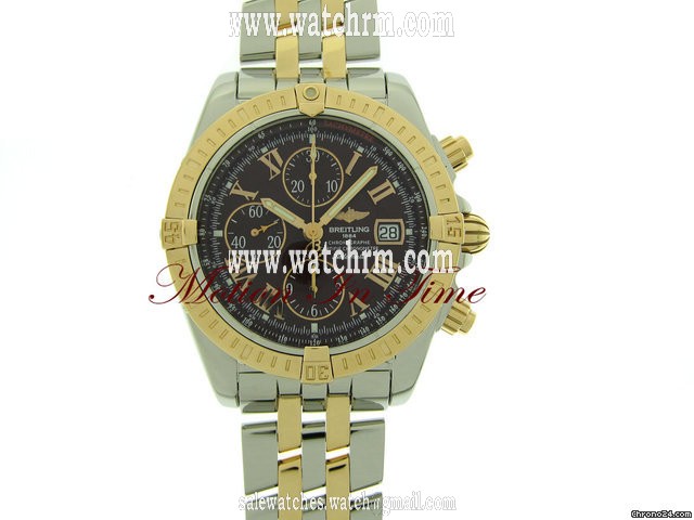 replica Breitling CHRONOMAT EVOLUTION ROSE GOLD & STAINLESS STEEL NEW WATCHES 1 
