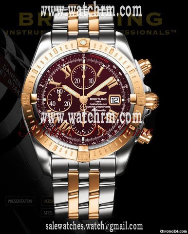 Breitling CHRONOMAT EVOLUTION ROSE GOLD & STAINLESS STEEL NEW