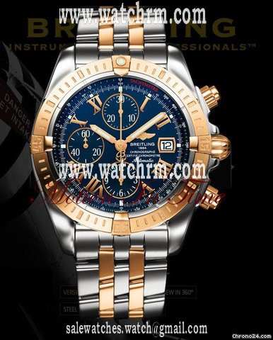 Breitling CHRONOMAT EVOLUTION ROSE GOLD & STAINLESS STEEL NEW