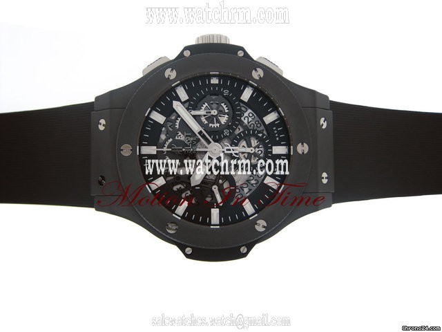 Hublot BIG BANG "AERO BANG" ALL BLACK SKELETON W. DATE NEW MODEL