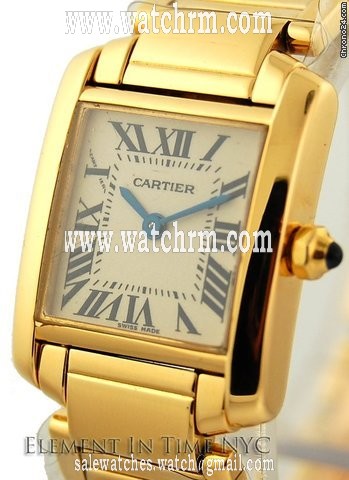 Cartier Tank Francaise W50002N2 Ladies Yellow Gold