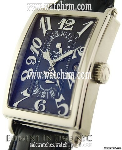 Gevril Avenue of Americas GMT Power Reserve Black Dial