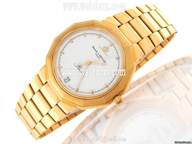 Baume & Mercier Herren "RIVIERA" 750/- Gelbgold Quarz