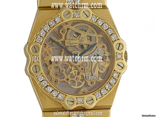 Chopard St. Moritz Gelbgold Diamond Skelett Vintage 30mm