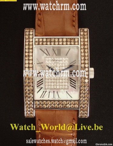 Chopard NEW  "H" Cognac Diam. set. & Diam.  with Chopard 2 Yr Guar.
