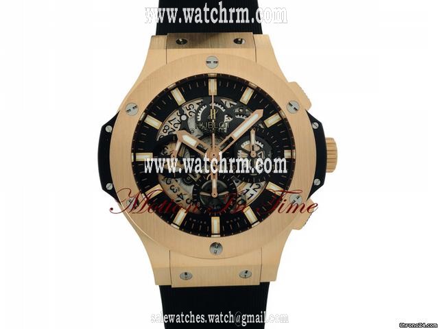 replica Hublot BIG BANG "AERO BANG" ROSE GOLD SKELETON w/ DATE NEW MODEL WATCHES 1 