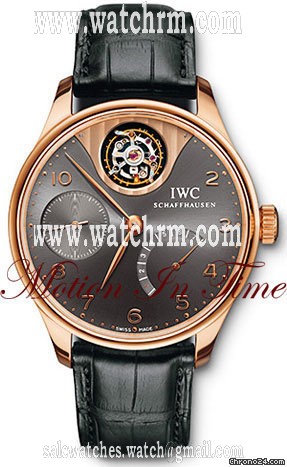 IWC PORTUGUESE TOURBILLON MYSTERE ROSE GOLD "BLACK"- LTD 500 PCS