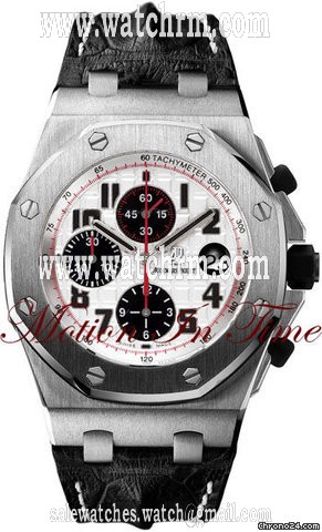 replica Audemars Piguet "PANDA" ROYAL OAK OFFSHORE THEMES STAINLESS STEEL WATCHES 1 