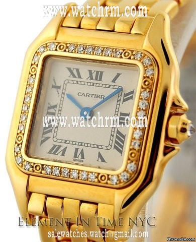 Cartier Panthere 18kt Yellow Gold Ladies Factory Diamond Bezel