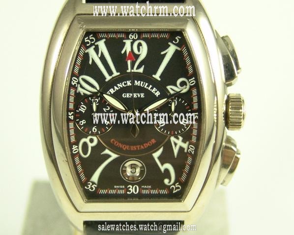 Franck Muller Conquistador 18 Krt. Wei gold Special Price