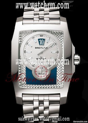Breitling BENTLEY FLYING B STAINLESS STEEL "BLUE" JUMP HOUR NEW