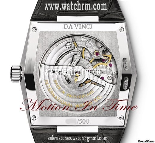replica IWC "VINTAGE" DA VINCI "TV WATCH" PLATINUM LIMITED 500 PIECES WATCHES 1 