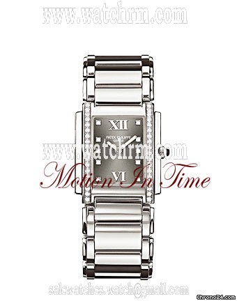 Patek Philippe LADIES' TWENTY-4 STAINLESS STEEL "ETERNAL GRAY" DIAMOND DIAL