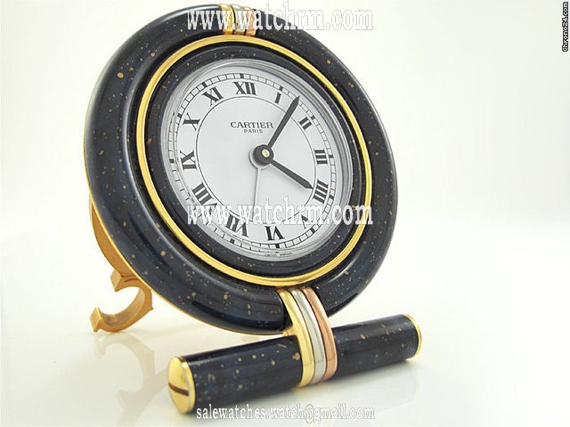 Cartier Wecker Cartier vergoldet Quarz