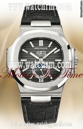 Patek Philippe NAUTILUS JUMBO ANNUAL CALENDAR MOONPHASE STAINLESS STEEL