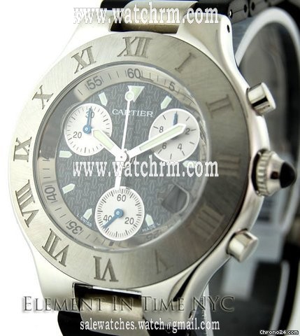 Cartier Must 21 Chronograph Steel/Rubber