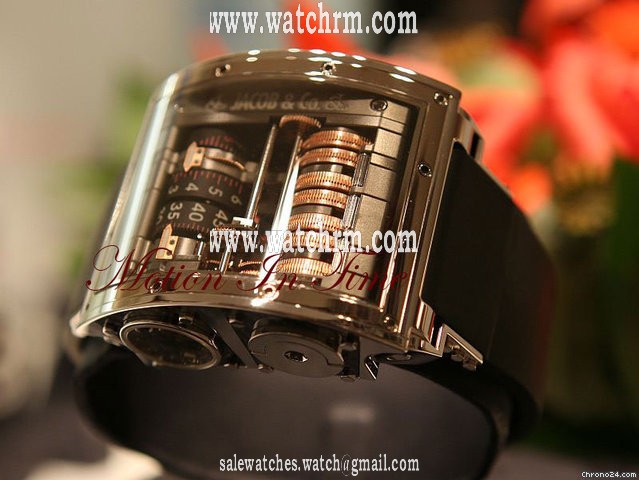 replica Jacob & Co. "THE QUENTTIN" WHITE GOLD - 31 DAY VERTICAL TOURBILLON WATCHES 1 